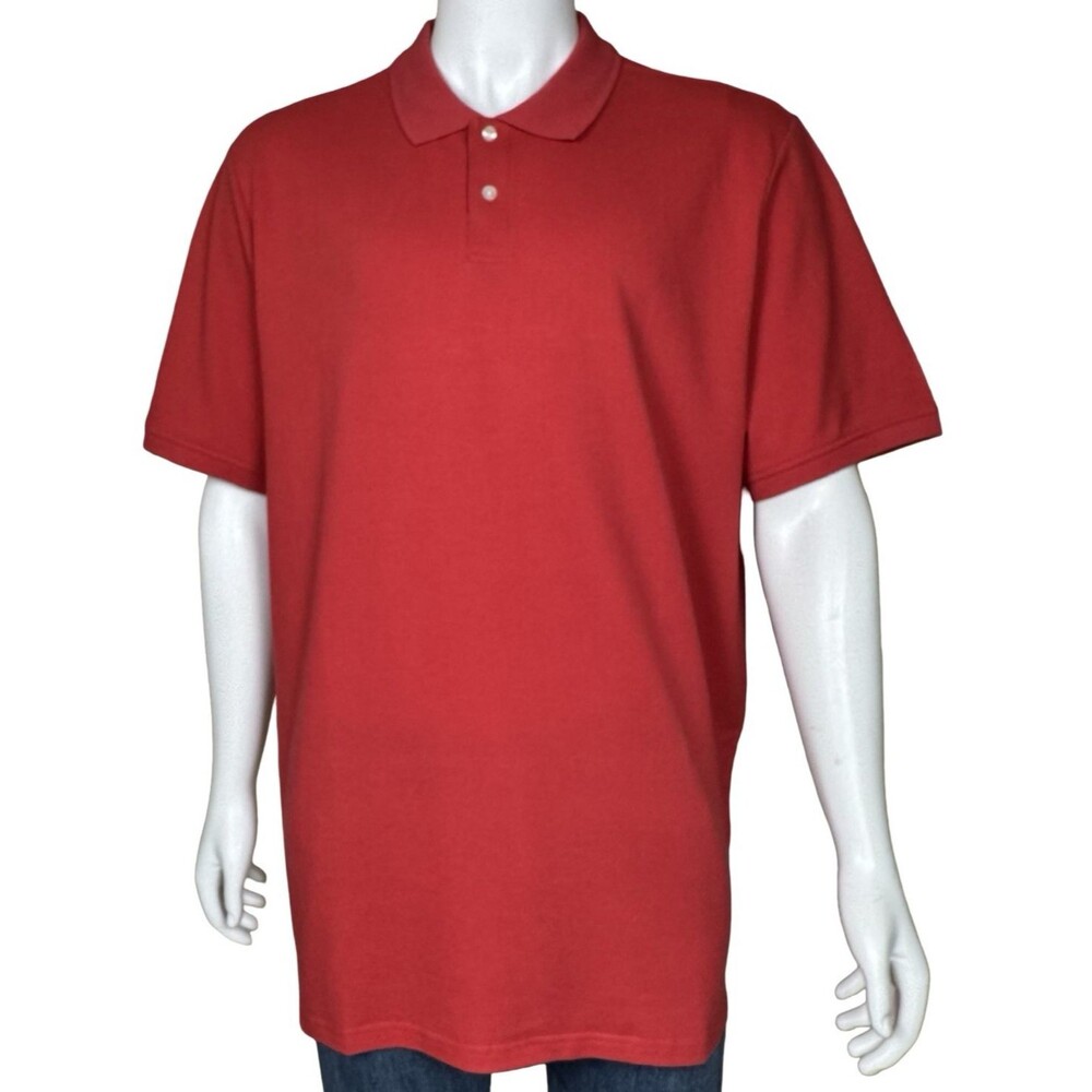 Gap Mens XXL Polo Shirt Golf Classic Fit Soft Stretch Pique Knit Ribbed Red New